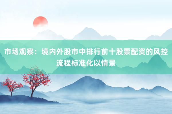 市场观察：境内外股市中排行前十股票配资的风控流程标准化以情景